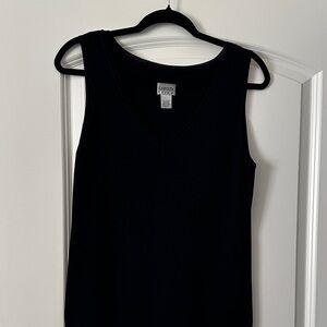 Chico's Elegant Black V-Neck Tank Top